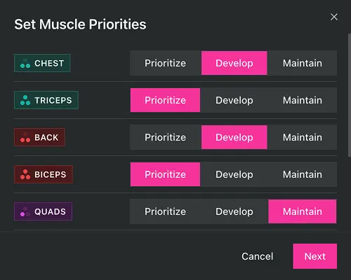 Starting a mesocycle